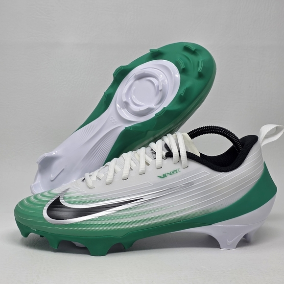 Nike Vapor Speed 3 Men's Size 8.5 Football Cleats White Green HM8849-100 New - Picture 1 of 10